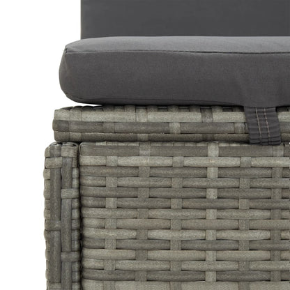 Sonnenliege Mit Auflagen Poly Rattan