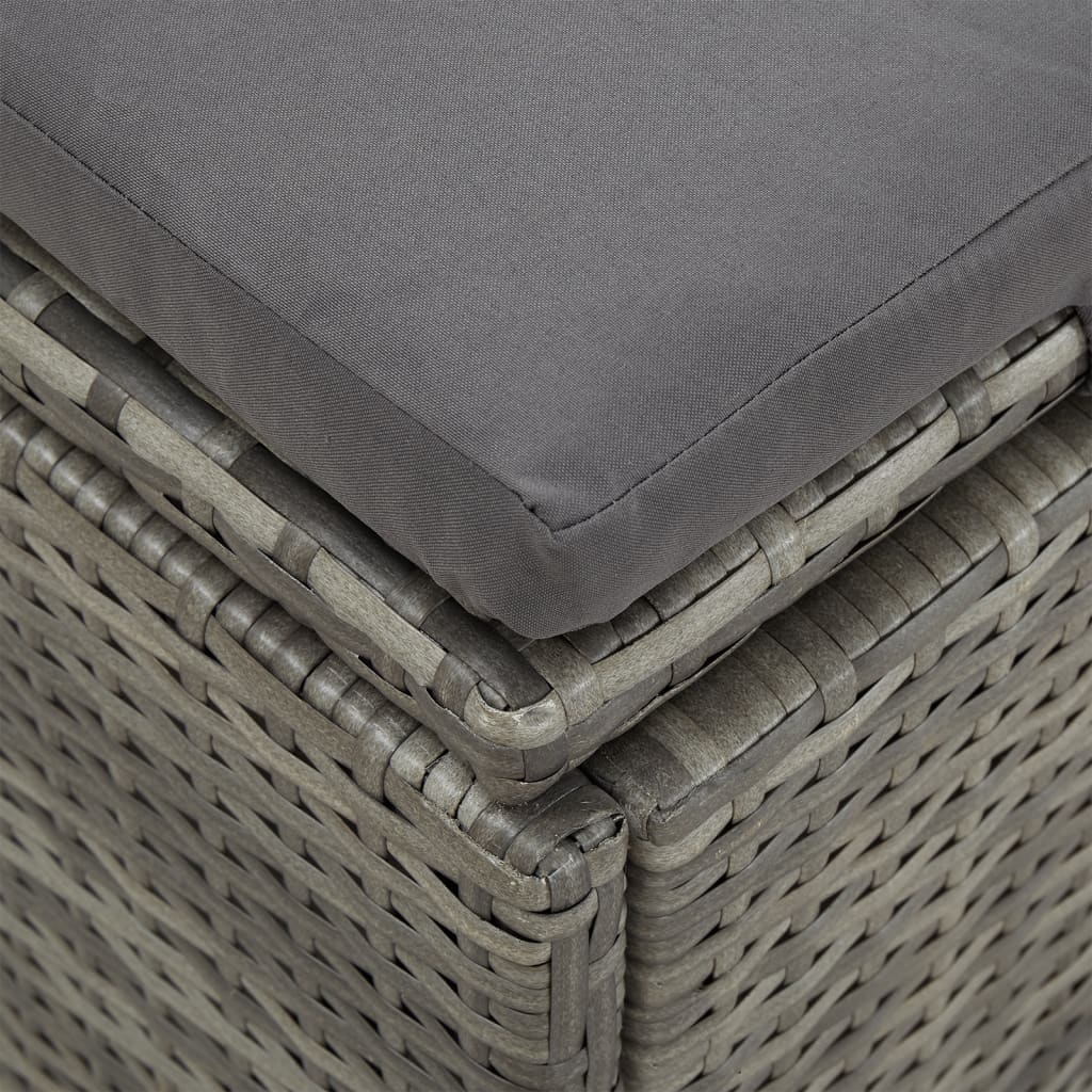 Sonnenliege Mit Auflagen Poly Rattan