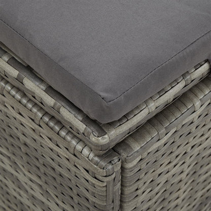 Sonnenliege Mit Auflagen Poly Rattan