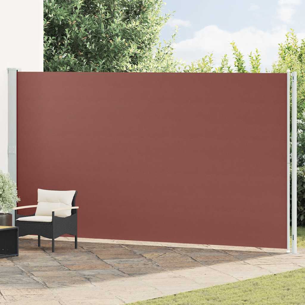 Seitenmarkise Ausziehbar 220x600 cm Braun