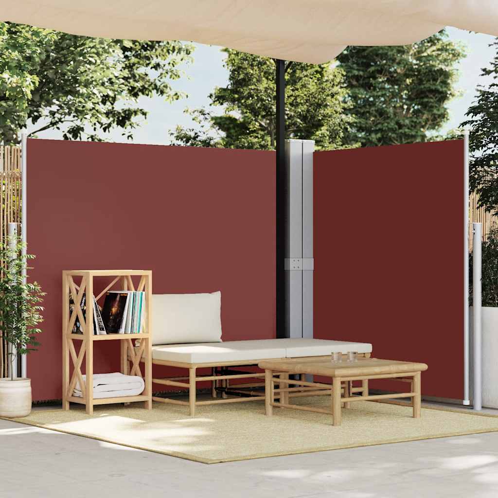 Seitenmarkise Ausziehbar Rot 180x600 cm