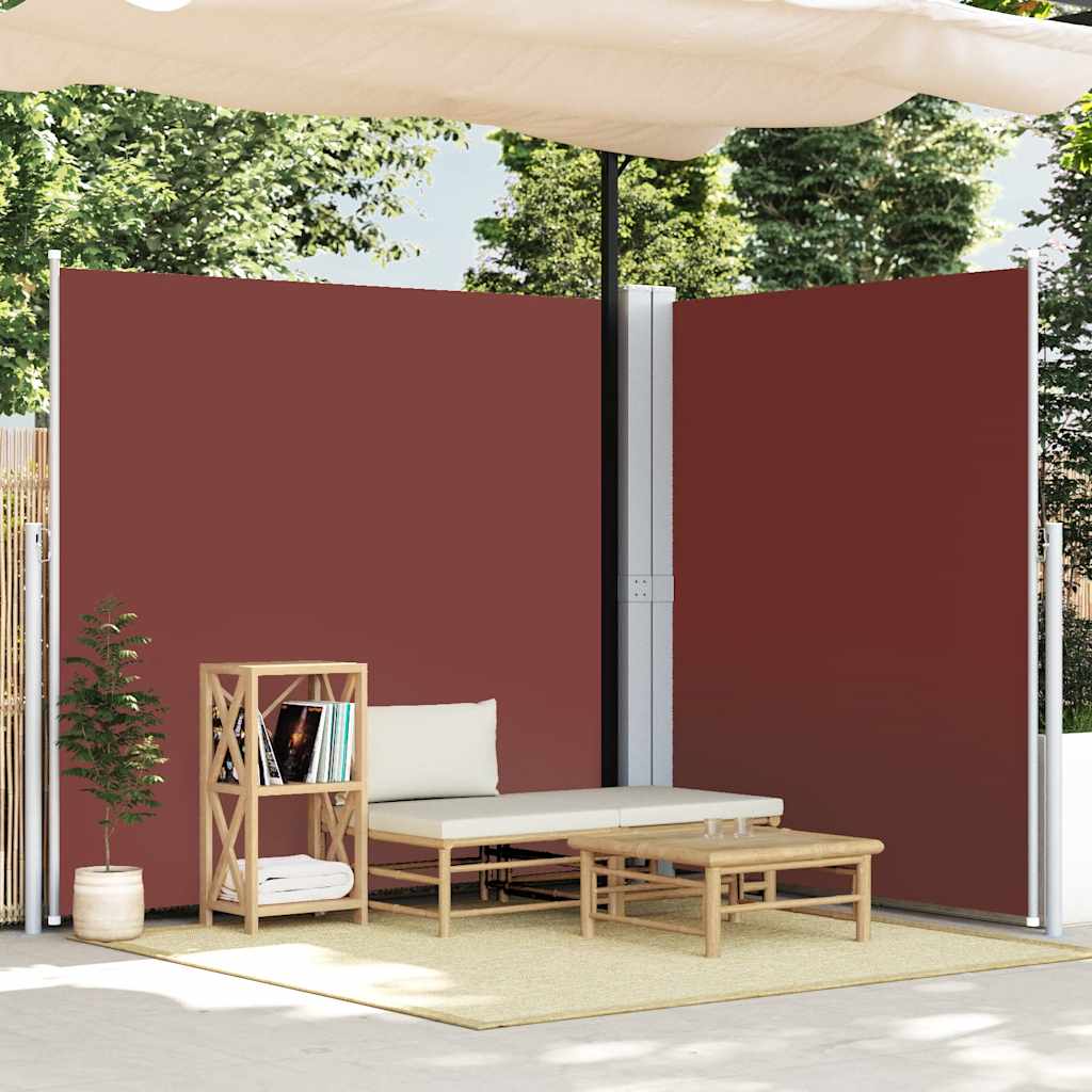 Seitenmarkise Ausziehbar Rot 200x600 cm