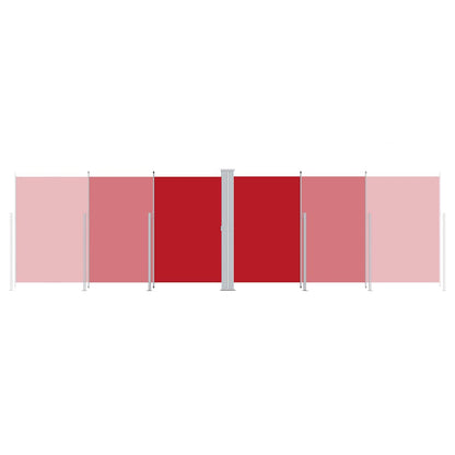 Seitenmarkise Ausziehbar Rot 200x600 cm