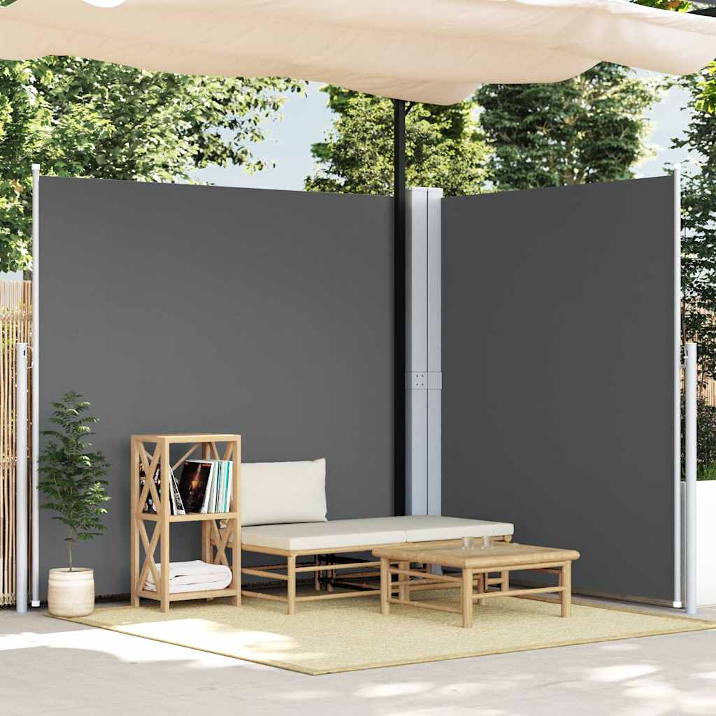 Seitenmarkise Ausziehbar Rot 220x600 cm