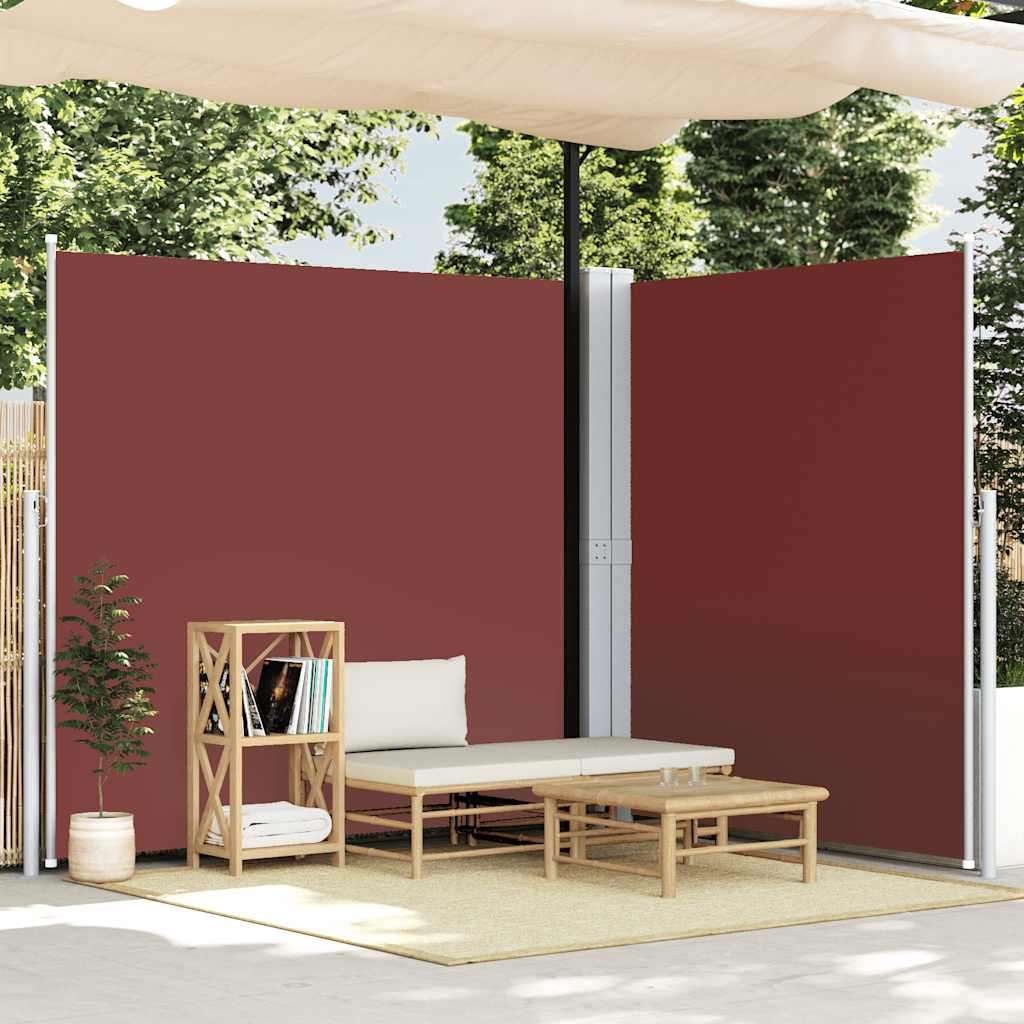 Seitenmarkise Ausziehbar Rot 220x600 cm