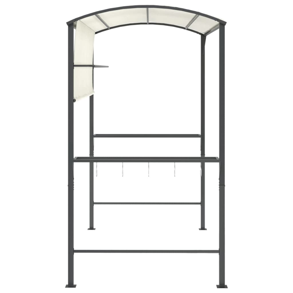 Pavillon mit Dach 220x110x200 cm Anthrazit