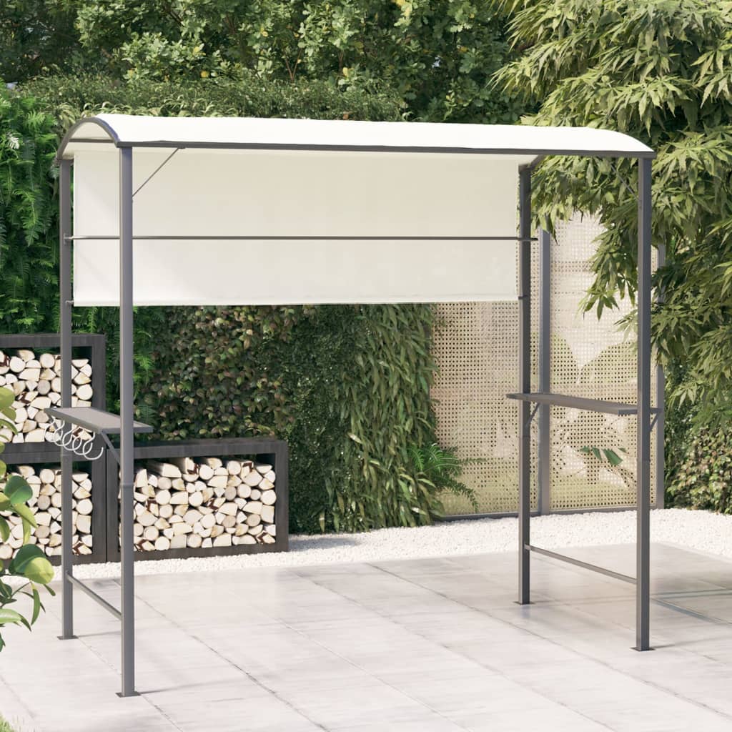 Pavillon mit Dach 220x110x200 cm Anthrazit