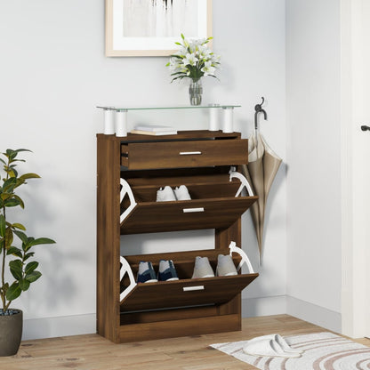 Schuhschrank 63X24X104 Cm Holzwerkstoff