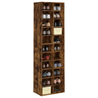 Schuhschrank Weiß 54x34x183 cm Holzwerkstoff