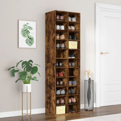Schuhschrank 54X34X183 Cm Holzwerkstoff