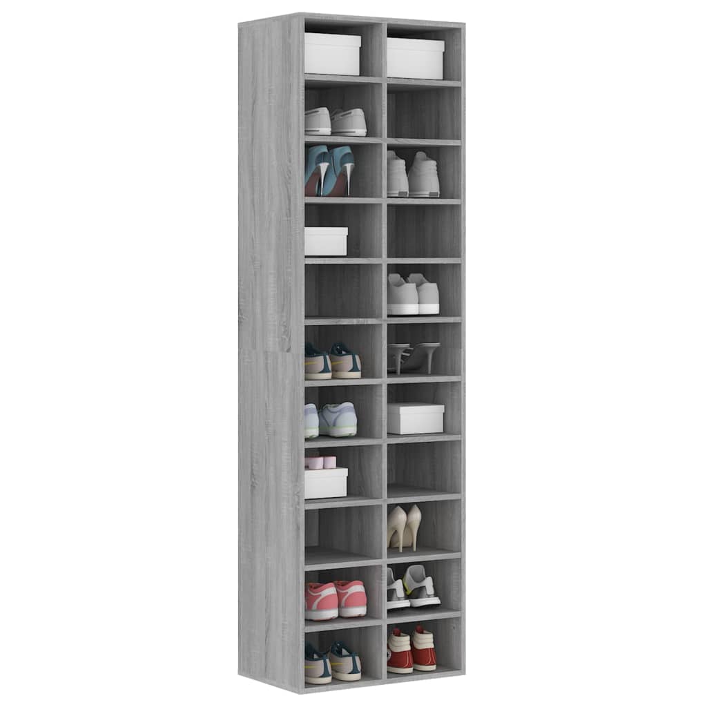 Schuhschrank Weiß 54x34x183 cm Holzwerkstoff