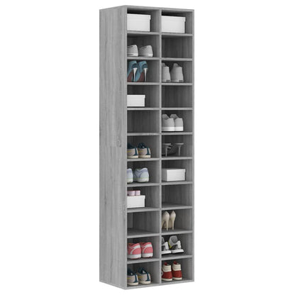 Schuhschrank Weiß 54x34x183 cm Holzwerkstoff