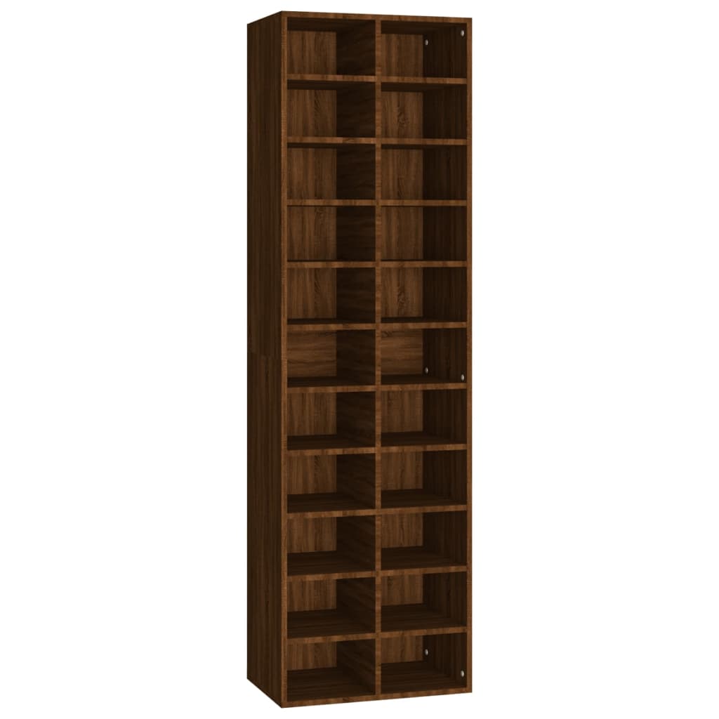 Schuhschrank Weiß 54x34x183 cm Holzwerkstoff