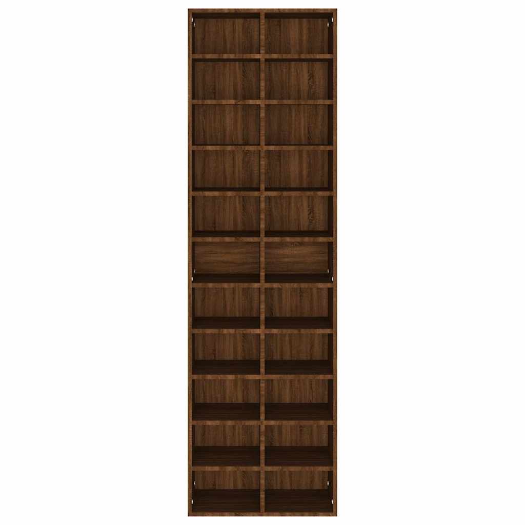 Schuhschrank Weiß 54x34x183 cm Holzwerkstoff