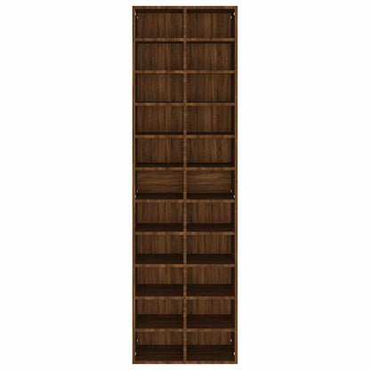 Schuhschrank Weiß 54x34x183 cm Holzwerkstoff