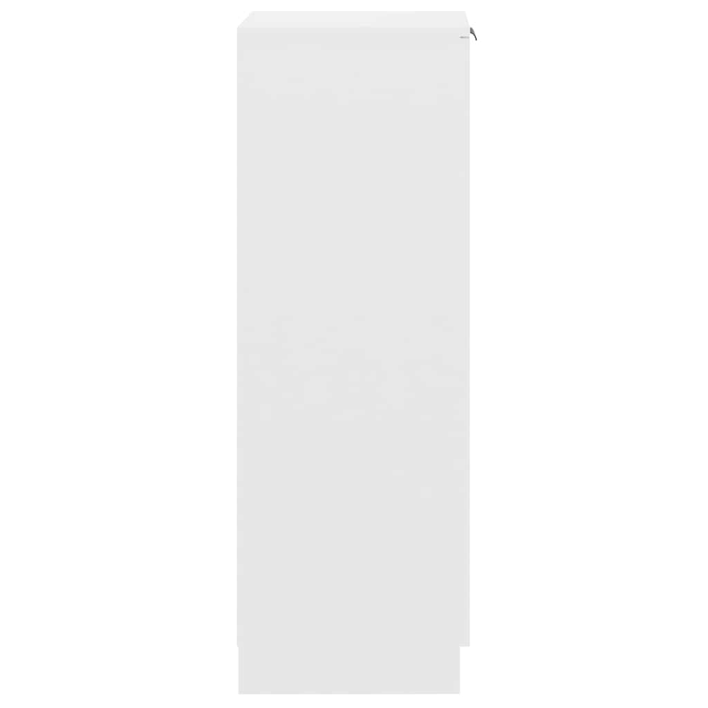 Schuhschrank Weiß 30x35x100 cm Holzwerkstoff