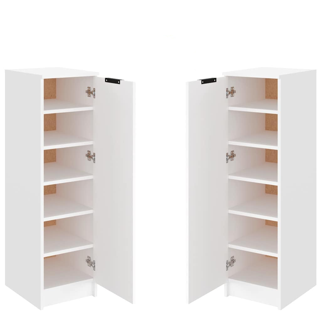 Schuhschrank Weiß 30x35x100 cm Holzwerkstoff