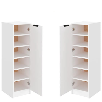 Schuhschrank Weiß 30x35x100 cm Holzwerkstoff