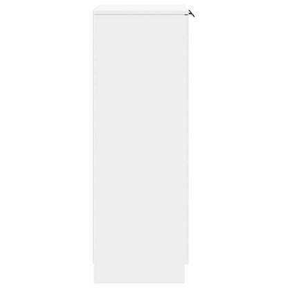 Schuhschrank Schwarz 59x35x100 cm Holzwerkstoff