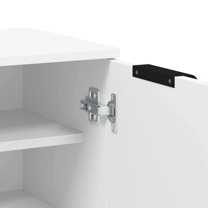 Schuhschrank Schwarz 59x35x100 cm Holzwerkstoff