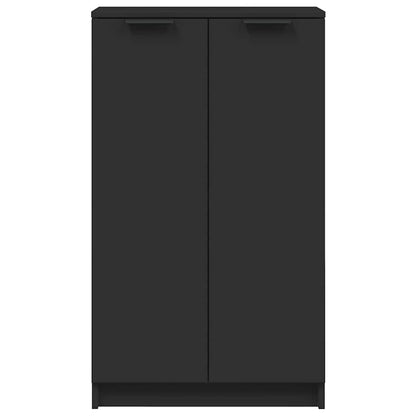 Schuhschrank Schwarz 59x35x100 cm Holzwerkstoff