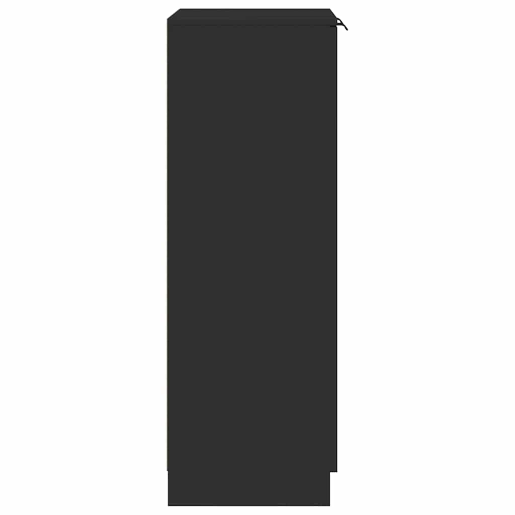 Schuhschrank Schwarz 59x35x100 cm Holzwerkstoff