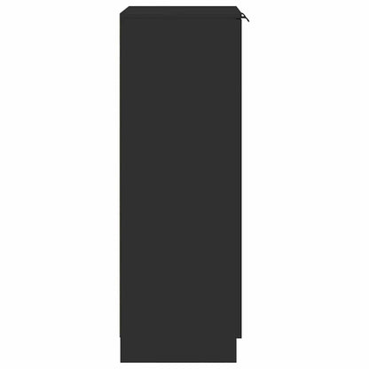 Schuhschrank Schwarz 59x35x100 cm Holzwerkstoff