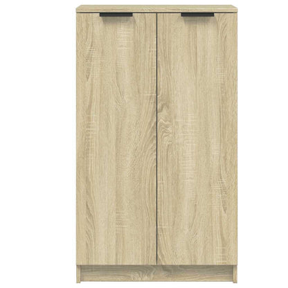 Schuhschrank Schwarz 59x35x100 cm Holzwerkstoff