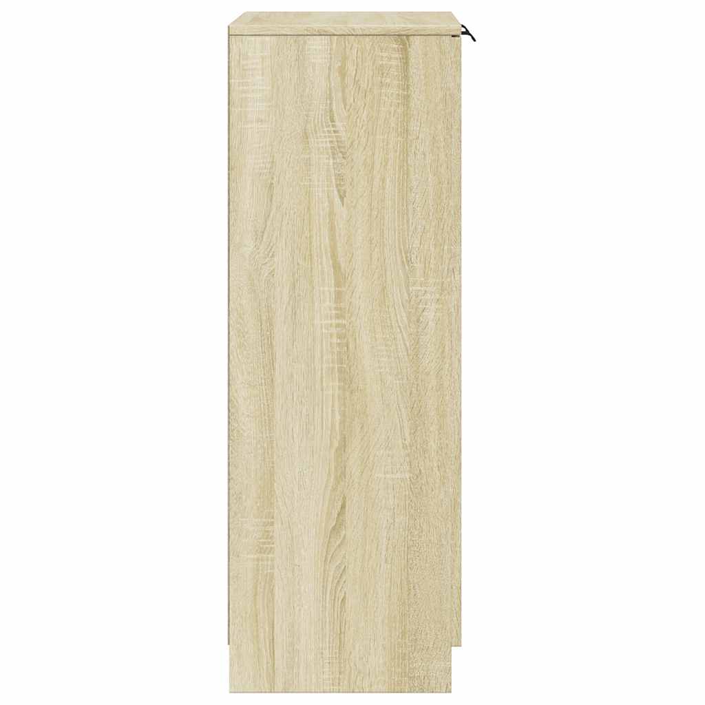 Schuhschrank Schwarz 59x35x100 cm Holzwerkstoff
