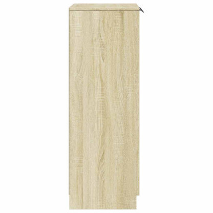 Schuhschrank Schwarz 59x35x100 cm Holzwerkstoff