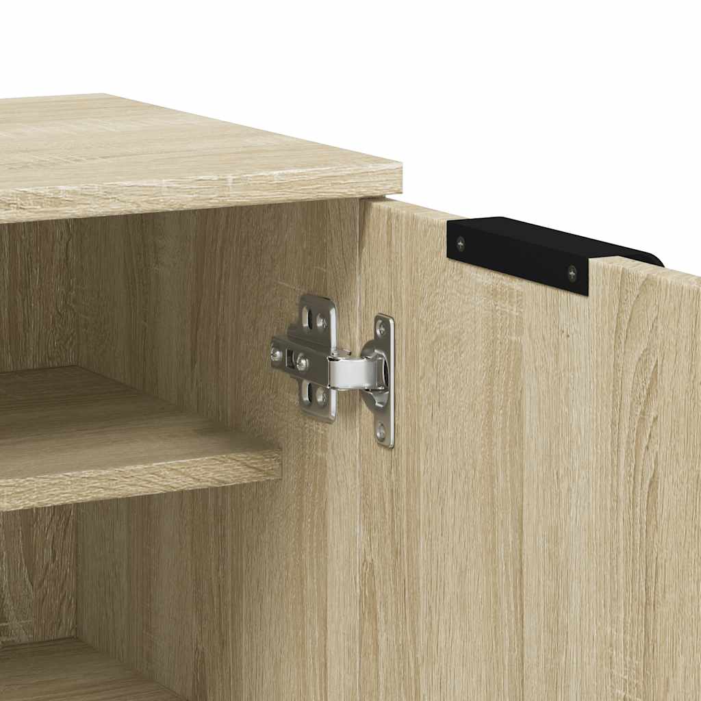Schuhschrank Schwarz 59x35x100 cm Holzwerkstoff