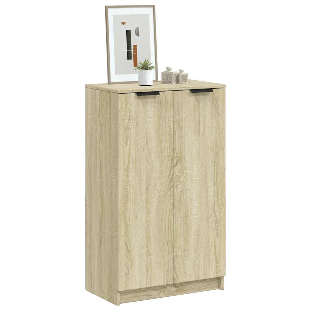 Schuhschrank Schwarz 59x35x100 cm Holzwerkstoff