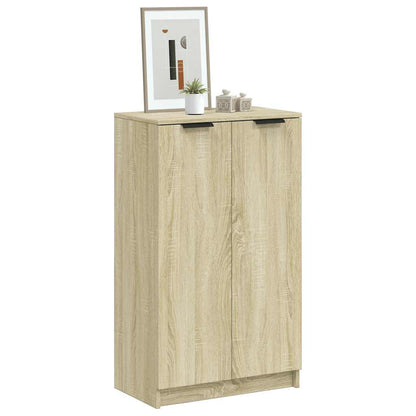 Schuhschrank Schwarz 59x35x100 cm Holzwerkstoff