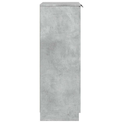 Schuhschrank Schwarz 59x35x100 cm Holzwerkstoff