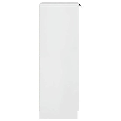 Schuhschrank Schwarz 59x35x100 cm Holzwerkstoff
