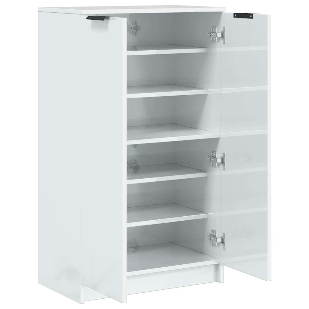 Schuhschrank Schwarz 59x35x100 cm Holzwerkstoff