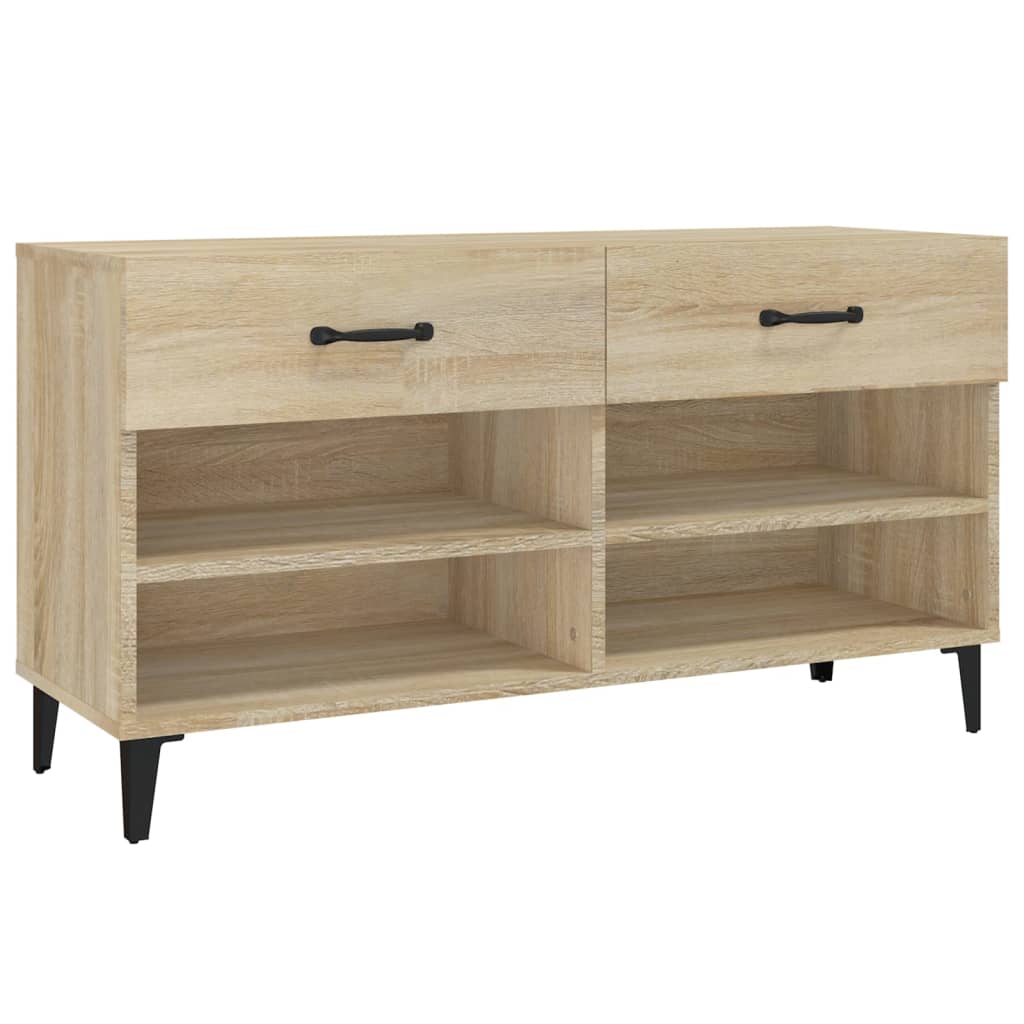 Schuhschrank Sonoma-Eiche 102X35X55 Cm Holzwerkstoff