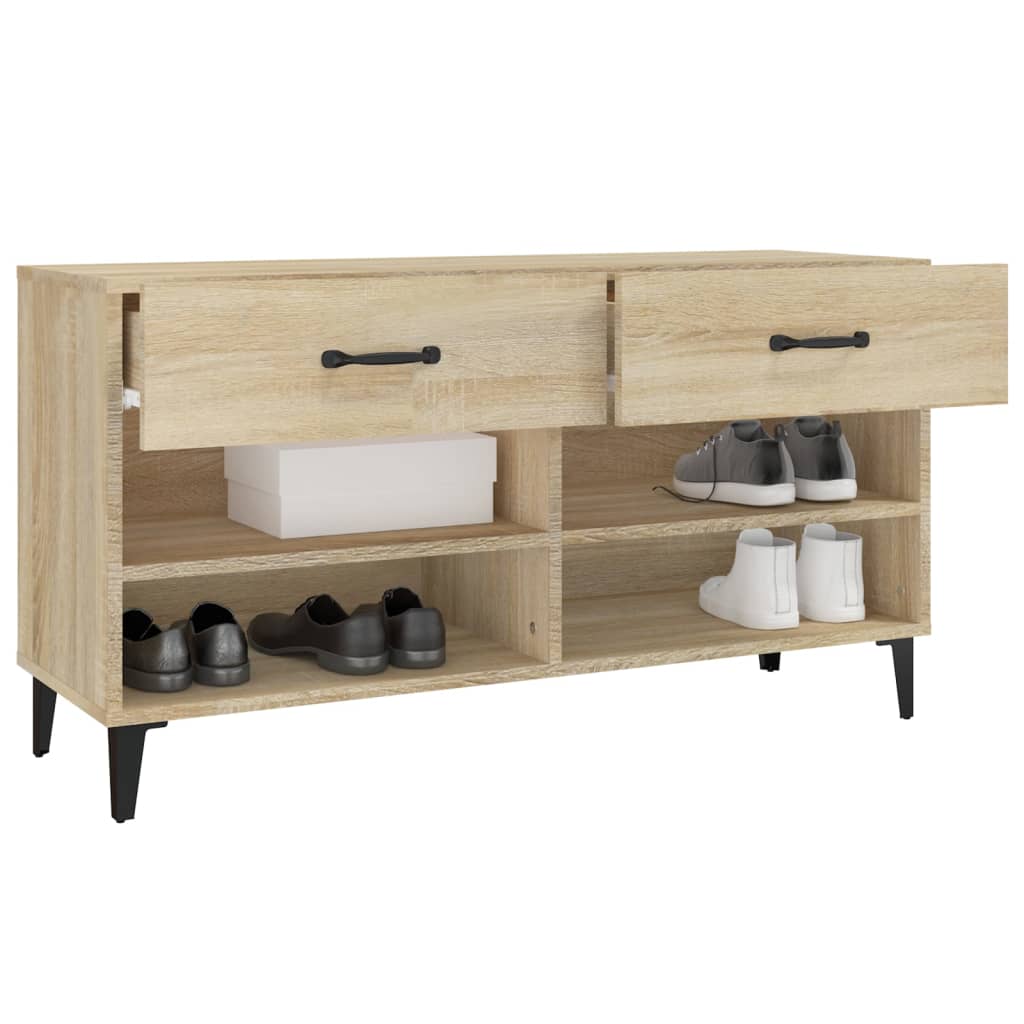 Schuhschrank Sonoma-Eiche 102X35X55 Cm Holzwerkstoff