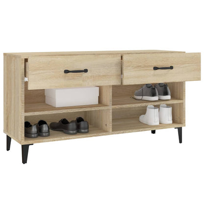 Schuhschrank Sonoma-Eiche 102X35X55 Cm Holzwerkstoff