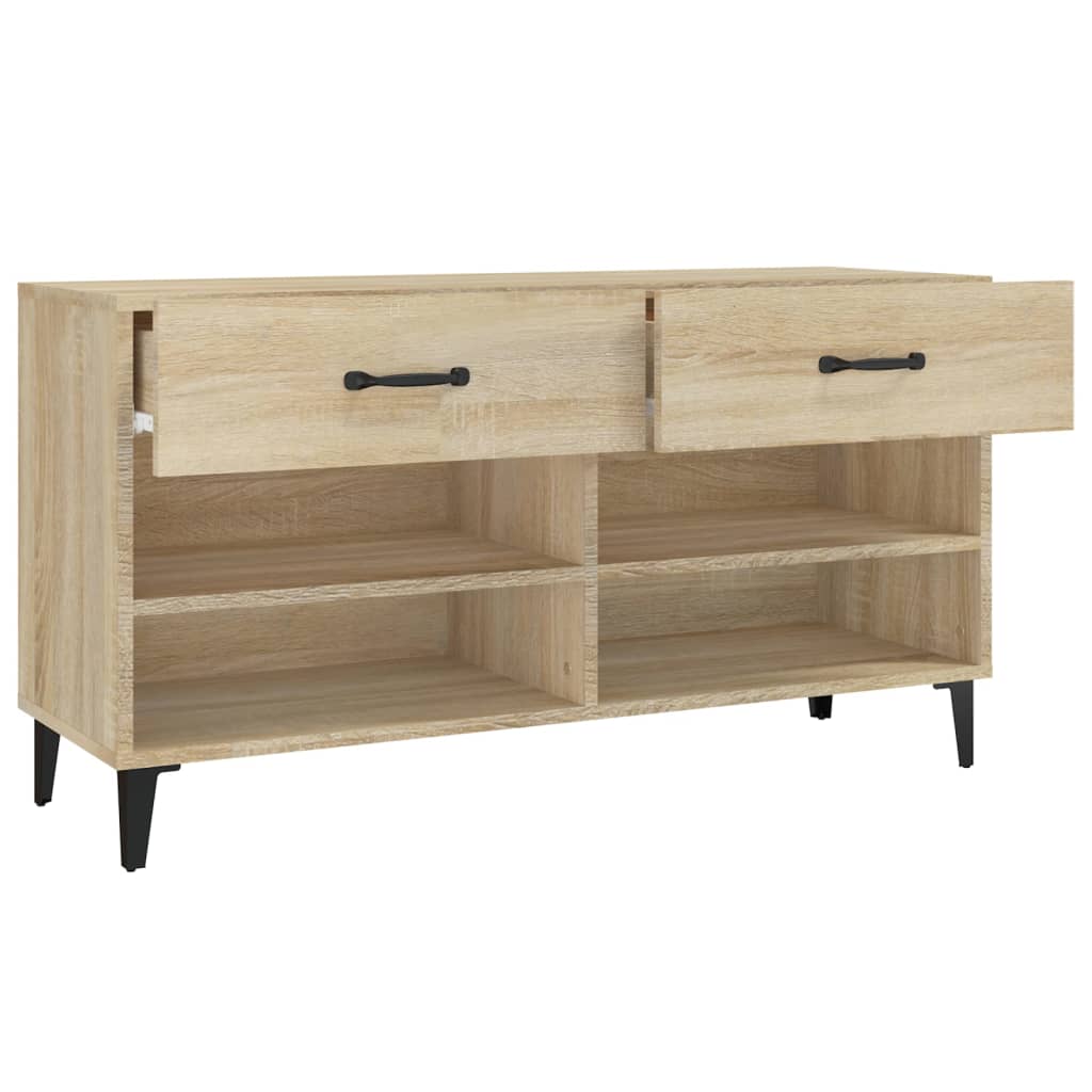 Schuhschrank Sonoma-Eiche 102X35X55 Cm Holzwerkstoff