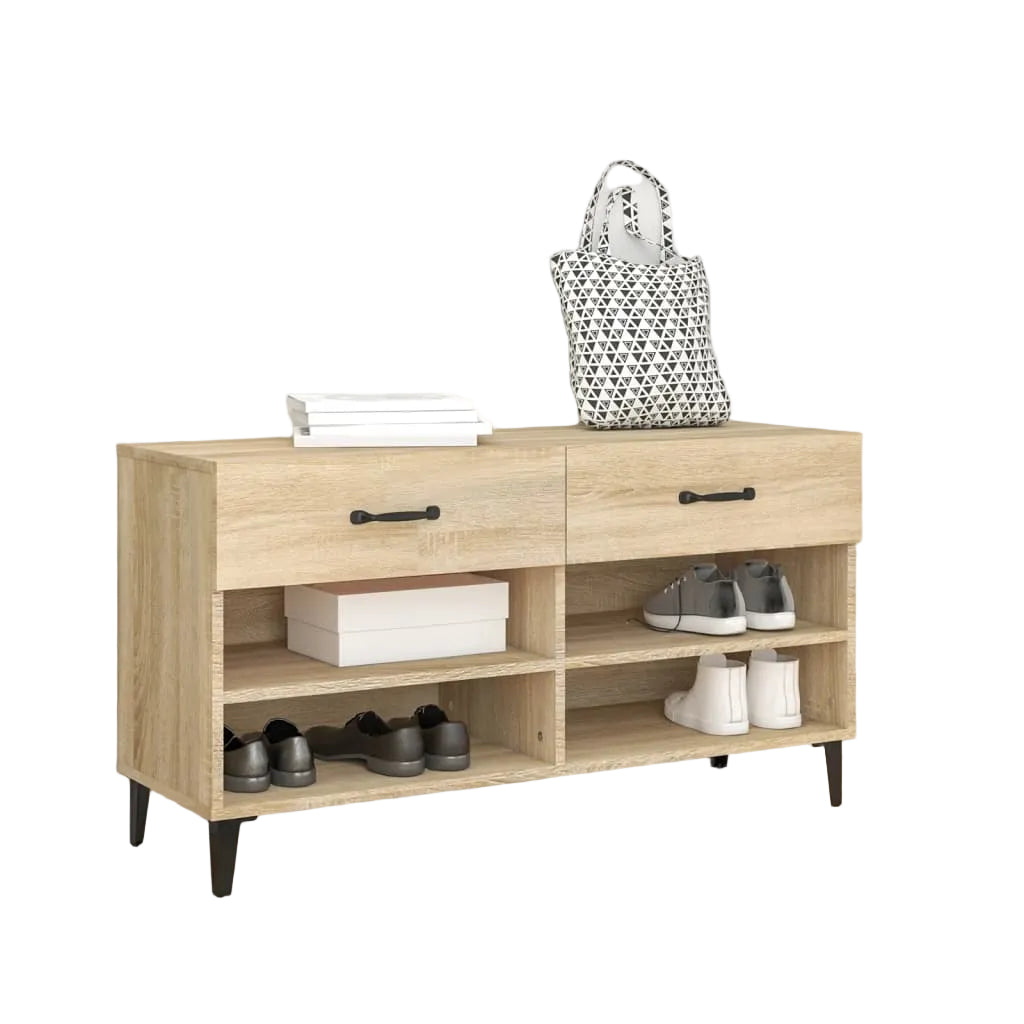 Schuhschrank Sonoma-Eiche 102X35X55 Cm Holzwerkstoff