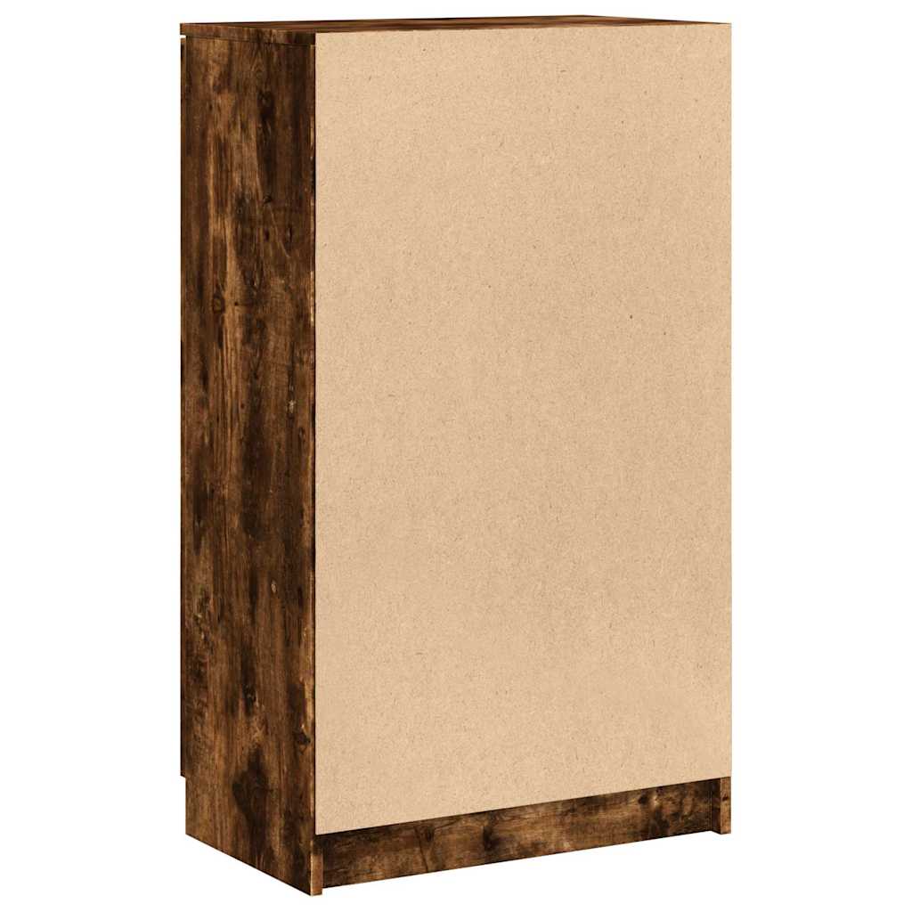 Schuhschrank Schwarz 59x35x100 cm Holzwerkstoff