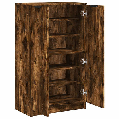 Schuhschrank Schwarz 59x35x100 cm Holzwerkstoff