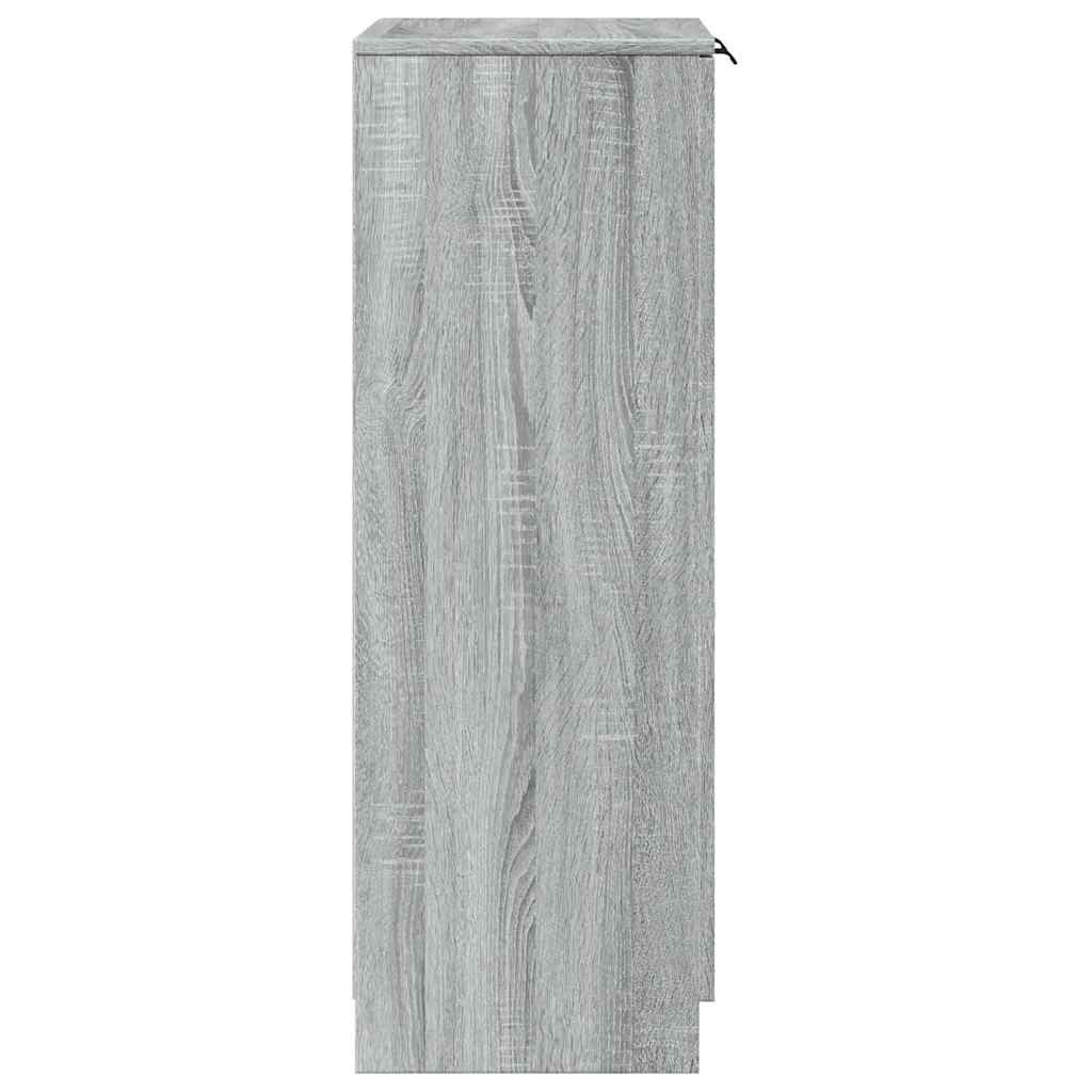 Schuhschrank Schwarz 59x35x100 cm Holzwerkstoff