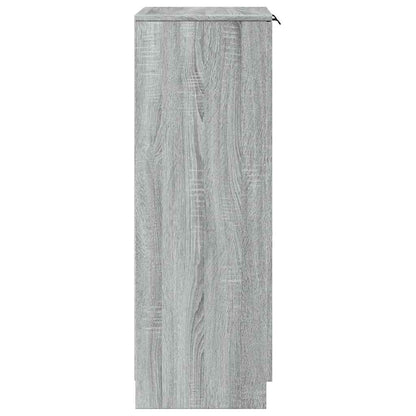 Schuhschrank Schwarz 59x35x100 cm Holzwerkstoff