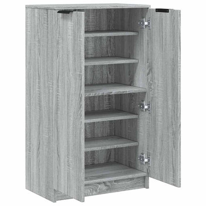 Schuhschrank Schwarz 59x35x100 cm Holzwerkstoff