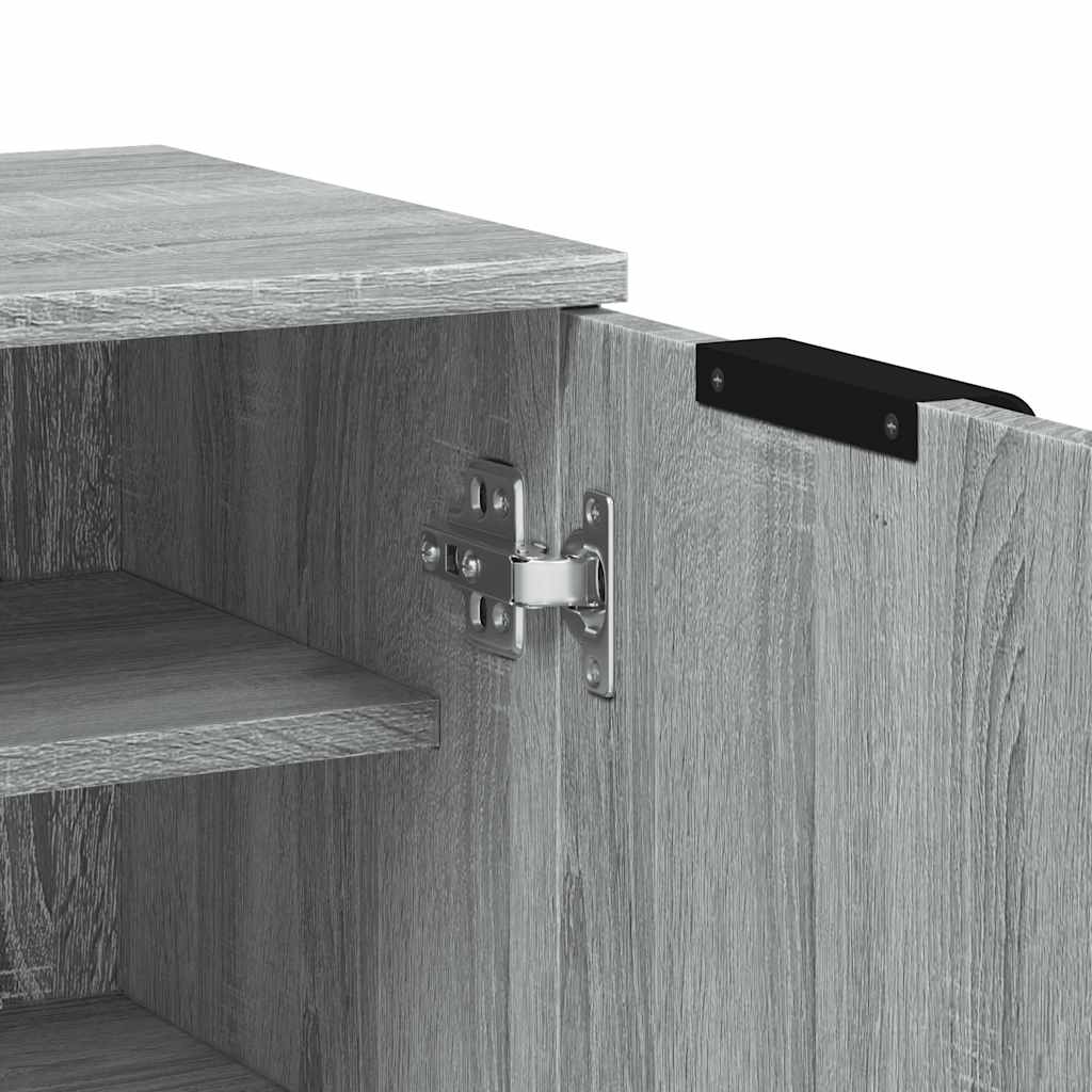 Schuhschrank Schwarz 59x35x100 cm Holzwerkstoff