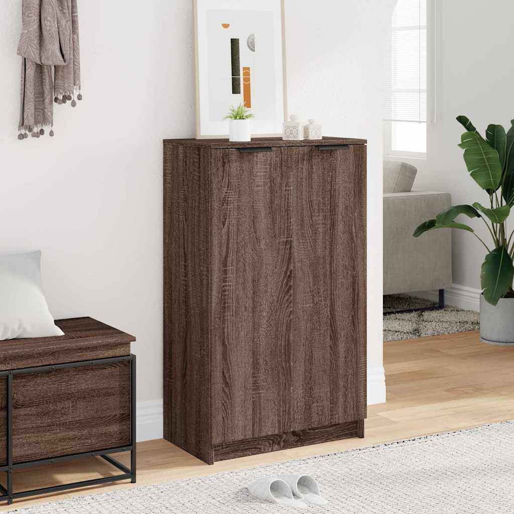 Schuhschrank Schwarz 59x35x100 cm Holzwerkstoff