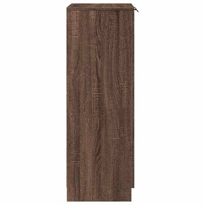 Schuhschrank Schwarz 59x35x100 cm Holzwerkstoff
