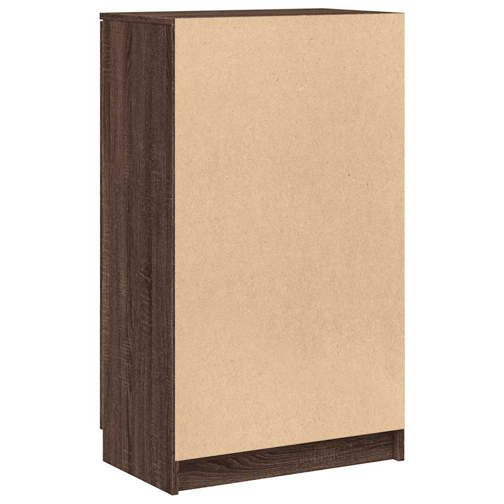 Schuhschrank Schwarz 59x35x100 cm Holzwerkstoff